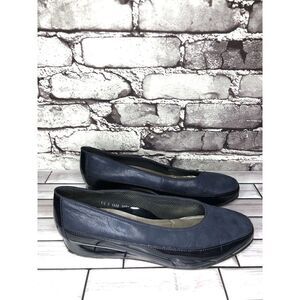 ARA Blue Leather Patent Comfort Wedge Pump Dress Shoes Women’s Sz 7M US/38EU
